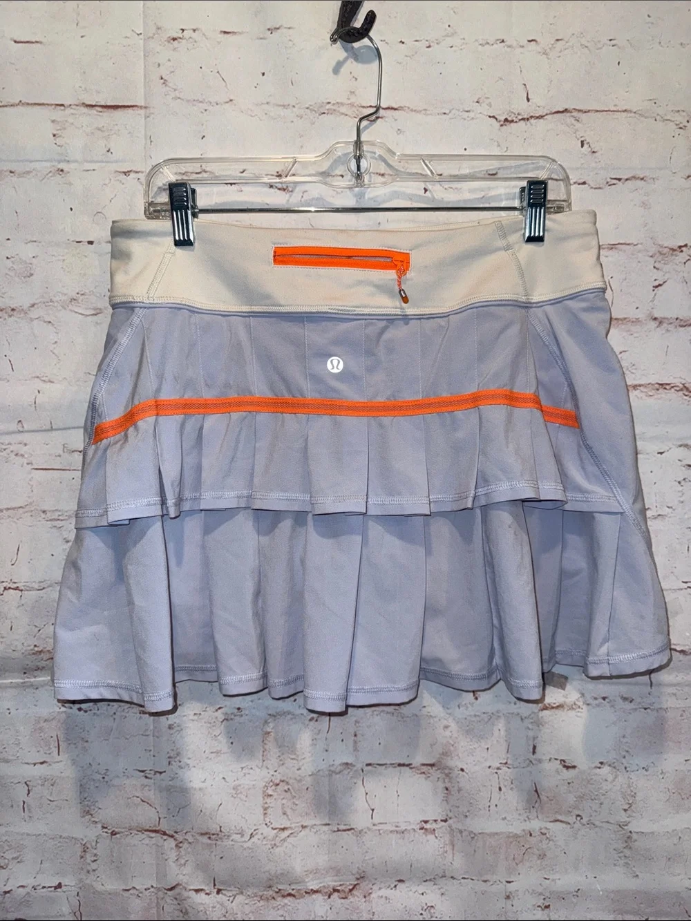 Lululemon Women’s Athletic Skort Light Lavender White Waistband pace setter